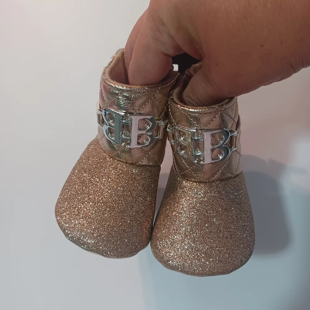 😍 Bebe Gold Sparkle Kids Boots - Picture 4 of 7